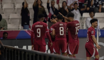 منتخب قطر حقق فوزه الثاني في البطولة ليبلغ دور الثمانية