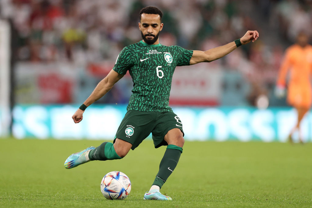 محمد البريك لاعب المنتخب السعودي خلال بطولة كأس العالم 2022