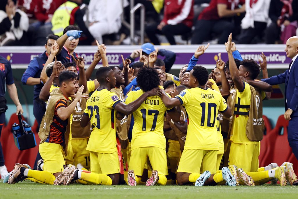 من مباراة قطر والإكوادور في افتتاخ كأس العالم قطر 2022 ون ون winwin