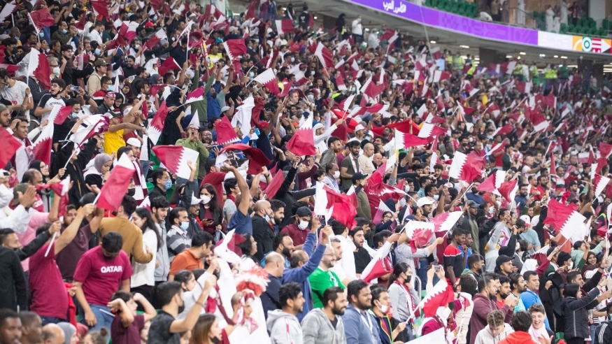 جماهير قطر في كأس العرب فيفا 2021 - المشاريع والإرث ون ون winwin.com