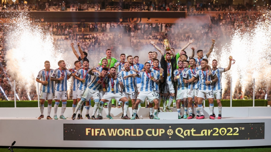 المنتخب الأرجنتيني المتوج بلقب مونديال قطر 2022 (Getty) ون ون winwin