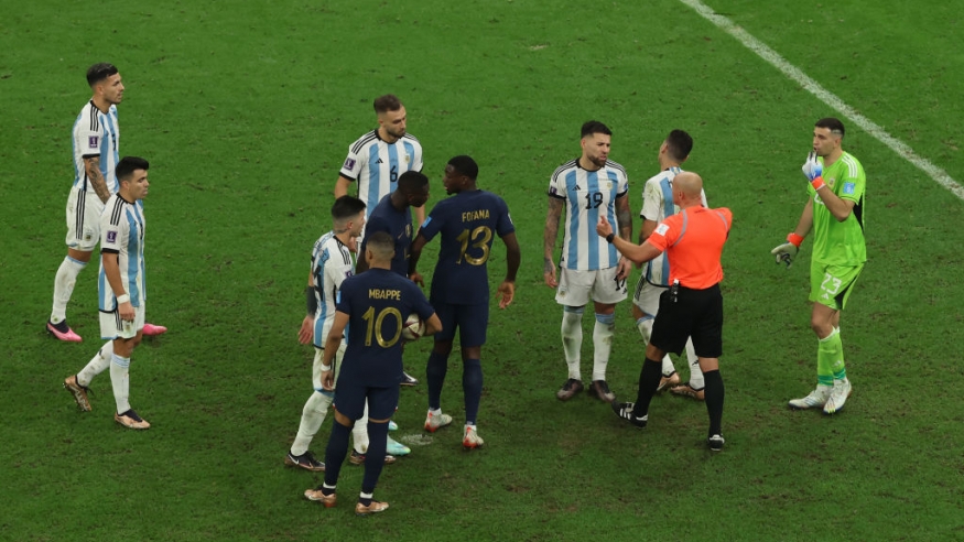 لقطة من مباراة الأرجنتين وفرنسا في نهائي كأس العالم 2022 (Getty) ون ون winwin
