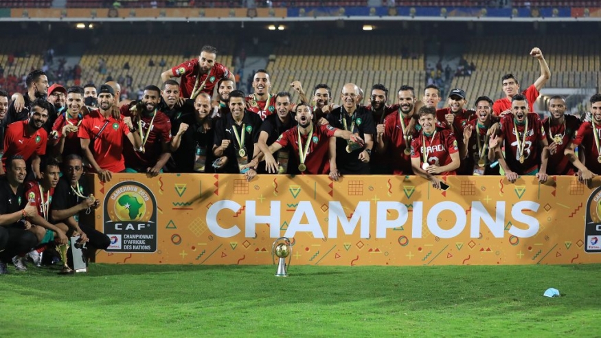 أرشيفية - احتفال المنتخب المغربي بلقب كأس أفريقيا للمحليين 2020 (Getty) ون ون winwin