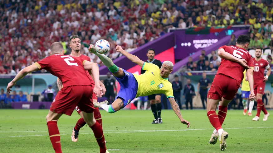 هدف البرازيلي ريتشارليسون بمرمى صربيا في مونديال قطر 2022