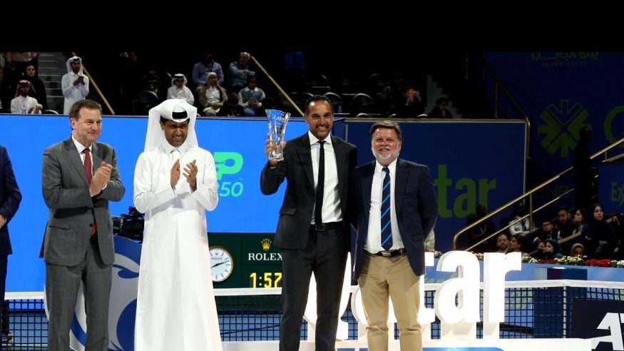 بطولة قطر لتنس الرجال تحصد جائزة أفضل بطولة في العالم