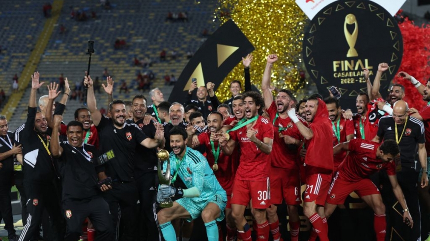 لحظة تتويج الأهلي المصري بلقب دوري أبطال أفريقيا (Getty)