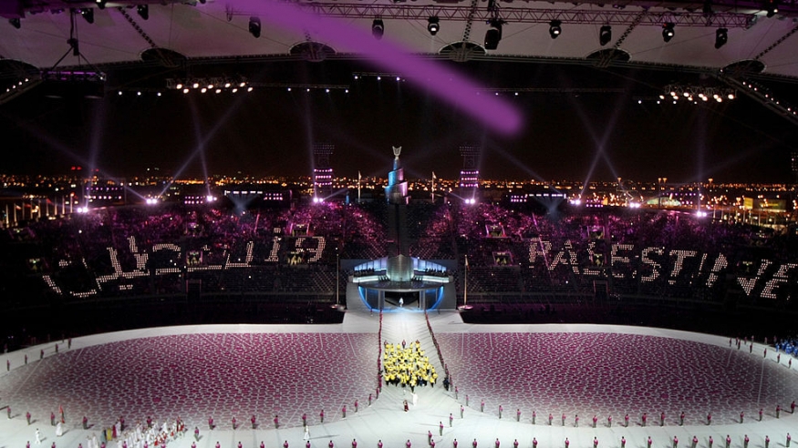 حفل افتتاح دورة الألعاب العربية قطر 2011 ون ون winwin