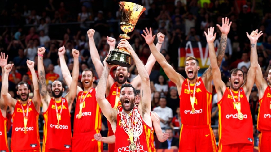 أرشيفية- من تتويج منتخب إسبانيا بلقب كأس العالم لكرة السلة 2019 (Getty) ون ون winwin