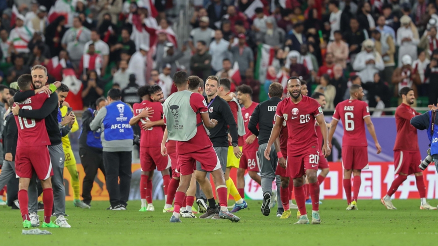نجوم منتخب قطر كأس آسيا العنابي الأدعم (X/QNA_Sports) وين وين winwin