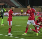 لاعبي الأهلي محمد شريف ( يمين) ومحمد مجدي أفشة ( يسار) (Twitter/ Al Ahli) ون ون winwin 