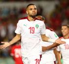 المغربي يوسف النصيري Youssef En-Nesyri منتخب المغرب ليبيريا ملعب محمد الخامس تصفيات كأس الأمم الأفريقية 2023 ون ون winwin