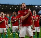 منتخب المجر يحتفل بالفوز على إنجلترا 4-0 في دوري الأمم الأوروبية winwin ون ون