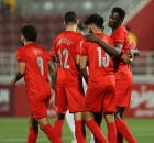 لاعبو الدحيل يحتفلون بالفوز على قطر في دوري نجوم قطر ون ون winwin