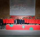 صورة جماعية من استقبال الاتحاد المغربي لبعثة منتخب تحت 17 عامًا (Facebook/ENMAROCofficiel) ون ون winwin