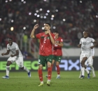 أشرف حكيمي لحظة تضييعه ركلة جزاء مع منتخب بلاده المغرب ضد جنوب أفريقيا في "كان 2024" (Getty) ون ون winwin