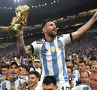 أرشيفية - احتفال ليونيل ميسي نجم منتخب الأرجنتين بلقب كأس العالم قطر 2022(X/Afaoficial_ar) ون ون winwin