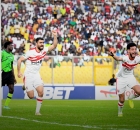 من مباراة الزمالك المصري ودريمز الغاني في إياب نصف نهائي كأس الكونفيدرالية (X / ZSCOfficial)