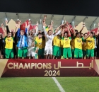 من مراسم تتويج الوكرة بلقب كأس قطر 2024 (X/alwakrah_sc) ون ون winwin