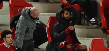 ردة فعل غاضبة لمحمد صلاح عقب استبداله في مباراة ليفربول وتشيلسي