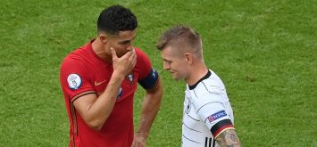 توني كروس وكريستيانو رونالدو خطفا الأضواء بعد مباراة ألمانيا والبرتغال في يورو 2020 (Getty)