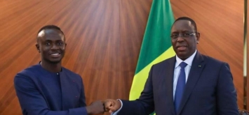 ساديو ماني مع رئيس السنغال