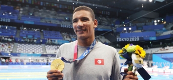 السباح التونسي أحمد أيوب الحفناوي الميدالية الذهبية دورة الألعاب الأولمبية طوكيو 2020 ون ون winwin