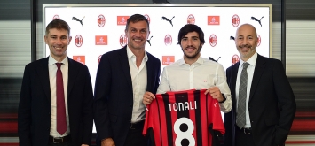 الشاب الإيطالي ساندرو تونالي توقيع عقد إي سي ميلان الدوي الإيطالي