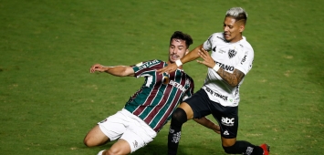  Lucca of Fluminense competes for the ball with Matías Zaracho of Atletico Mineiro 