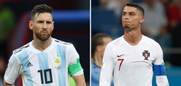 البرتغالي كريستيانو رونالدو Ronaldo الأرجنتيني ليونيل ميسي Messi البرتغال الأرجنتين ون ون winwin