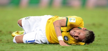 إصابة البرازيلي نيمار جونيور Neymar البرازيل كولومبيا نهائيات كأس العالم مونديال 2014 ون ون winwin