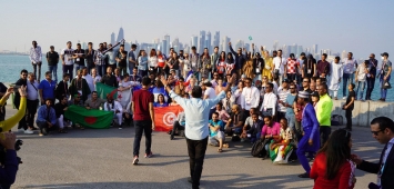 متطوعون من أنحاء العالم يشاركون في تنظيم بطولة كأس العرب 2021