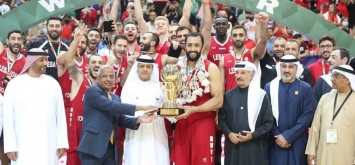 تتويج لبنان البطولة العربية كرة السلة تونس الإمارات العربية المتحدة 2022 ون ون winwin