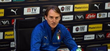 المدرب الإيطالي روبرتو مانشيني Roberto Mancini منتخب إيطاليا مؤتمر صحفي ون ون winwin
