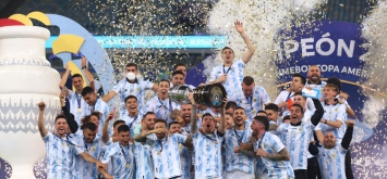 المنتخب الأرجنتيني حصد لقب آخر نسخة من بطولة كوبا أمريكا 2021 (Getty)