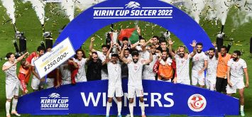 المنتخب التونسي لكرة القدم المتوج بلقب بطولة كيرين الودية