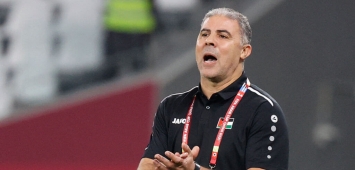 المدرب التونسي مكرم دبوب Makram Daboub منتخب فلسطين بطولة كأس العرب FIFA قطر 2021 (Getty) ون ون winwin