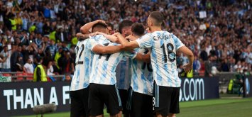منتخب الأرجنتين مباراة كأس الأبطال 2022 ملعب ويمبلي ون ون winwin