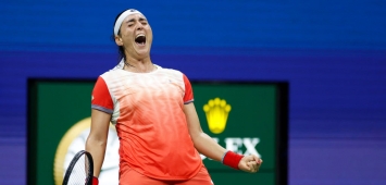 نجمة التنس التونسية أنس جابر وين وين winwin بطولة أمريكا المفتوحة للتنس 