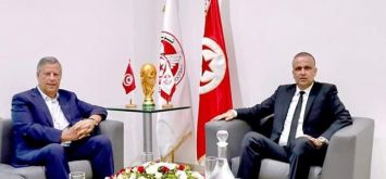 الدكتور وديع الجريء يلتقي رئيس الترجي التونسي (Facebook/ Fédération Tunisienne de Football) ون ون winwin