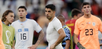الحزن يسيطر على لاعبي أوروغواي بعد السقوط أمام البرتغال (Getty) ون ون winwin