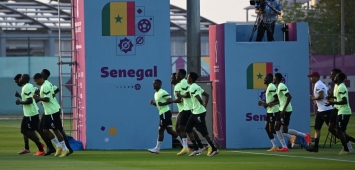 تدريبات المنتخب السنغالي قبل مواجهة قطر (Getty) ون ون winwin