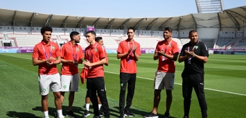 لاعبي المنتخب المغربي في معسكر بالدوحة (twitter/EnMaroc) ون ون winwin