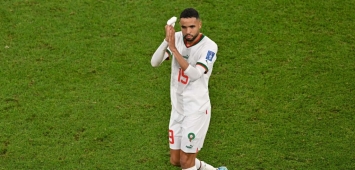يوسف النصيري مهاجم المنتخب المغربي من مباراة بلجيكا في كأس العالم قطر 2022 (Getty) ون ون winwin