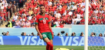 الدولي المغربي يوسف النصيري خلال مباراة المغرب وكرواتيا غيتي ون ون winwin Getty