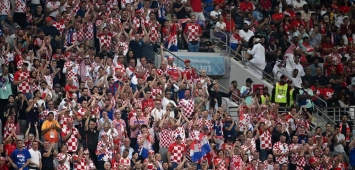 الجماهير الكرواتية من مباراة كندا (Getty)