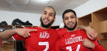 اللاعبان التونسيان العيدوني ورفيعة (Ftf/Facebook)