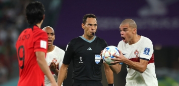الحكم الأرجنتيني فاكوندو تيلو خلال مباراة البرتغال وكوريا الجنوبية (Getty) ون ون winwin