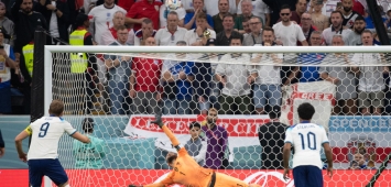 لحظة إهدار هاري كين لركلة الجزاء في مباراة فرنسا وإنجلترا بكأس العالم قطر 2022 غيتي ون ون winwin Getty