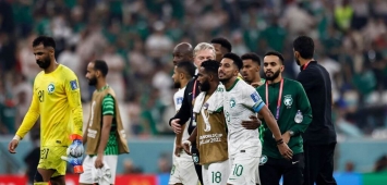 حزن لاعبي المنتخب السعودي بعد مباراة المكسيك (Getty)