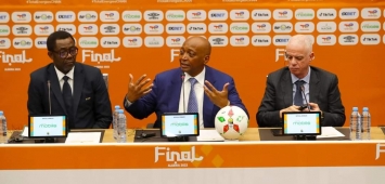 باتريس موتسيبي رئيس الاتحاد الأفريقي لكرة القدم (كاف) في المؤتمر الصحفي ون ون winwin